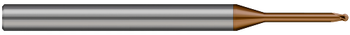2 FL - 0.800 mm Cutter DIA x 0.600 mm LOC x 8.000 mm Reach - Ti Hard Nano Coated Â– HARVEY TOOL Â– SKU HARTO1-687018-C12