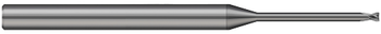 2 FL - 1.000 mm Cutter DIA x 0.100 mm Radius x 1.200 mm LOC x 15.000 mm Reach - CVD Diamond