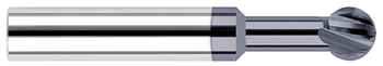 0.0394" (1 mm) Cutter DIA x 0.2810" (9/32) Neck Length x 270Â° Wrap Angle - 2 FL - AlTiN Coated  HARVEY TOOL  SKU HARTO1-86771M-C3