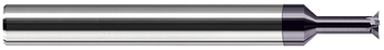 0.2500" (1/4) Head DIA x 0.0790" LOC x 0.7500" (3/4) Neck Length x 30Ã‚Â° per side - 5 FL - AlTiN Coated Â– HARVEY TOOL Â– SKU HARTO1-692216-C3