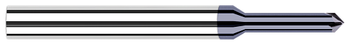 0.0470" (3/64) Neck DIA x 0.2500" (1/4) Reach x 45Ã‚Â° per side - 4 FL - AlTiN Coated Â– HARVEY TOOL Â– SKU HARTO1-692745-C3