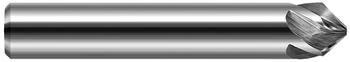 0.1250" (1/8) Shank DIA x 22.5° per side - 3 Helical FL