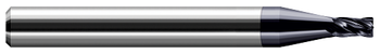 4 FL - 6.000 mm Cutter DIA x 0.500 mm Radius x 9.000 mm LOC - AlTiN Coated  HARVEY TOOL  SKU HARTO1-740666-C3
