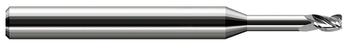 4 FL - 0.0250" Cutter DIA x 0.0050" Radius x 0.0370" LOC x 0.1250" (1/8) Reach  HARVEY TOOL  SKU HARTO1-800525
