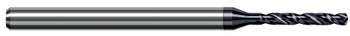3.000 mm Drill DIA x 23.000 mm Flute Length - 2 FL - AlTiN Nano Coated  HARVEY TOOL  SKU HARTO1-CZS1181-C6