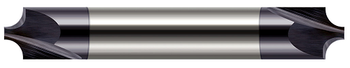 0.0400" Radius x 0.1250" (1/8) Pilot DIA - 5Ã‚Â° Flare DE - 2 FL - AlTiN Coated Â– HARVEY TOOL Â– SKU HARTO1-941540-C3