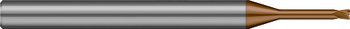 4 FL - 0.1250" (1/8) Cutter DIA x 0.0050" Radius x 0.1000" LOC x 1.0000" (1) Reach - Ti Hard Nano Coated, 674708-C12