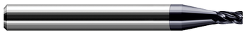 4 FL - 0.2187" (7/32) Cutter DIA x 0.0100" Radius x 0.3300" LOC  - AlTiN Coated, 679410-C3