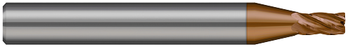5 FL - 0.0620" (1/16) Cutter DIA x 0.0050" Radius x 0.1860" LOC  - Ti-Nano Coated, 720162-C10