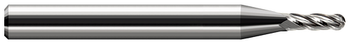4 FL - 0.1060" (2.7 mm) Cutter DIA x 0.3180" LOC, 74106
