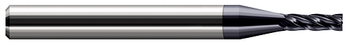 2 FL - 0.1020" (2.6 mm) Cutter DIA x 0.3060" LOC  - AlTiN Coated, 72102-C3