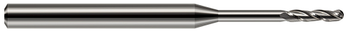 3 FL - 0.0200" (.5 mm) Cutter DIA x 0.1000" LOC x 0.1600" Reach, 750420
