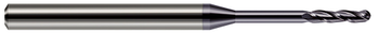3 FL - 0.0200" (.5 mm) Cutter DIA x 0.1000" LOC x 0.1600" Reach - AlTiN Coated, 750420-C3