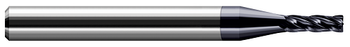 4 FL - 0.1180" (3 mm) Cutter DIA x 0.0120" Radius x 0.3540" LOC  - AlTiN Coated, 966905-C3