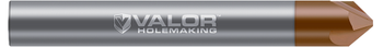 0.2500" (1/4) Shank DIA x 30° per side - 3 Straight FL - Val-Max X Coated, V291783-X