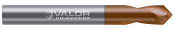 0.1875" (3/16) Drill DIA x 0.640" (41/64) Flute Length- 90° - 2 FL - Val-Max X Coated, V435128-X