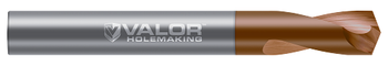 10.000 mm (0.3937") Drill DIA x 25.00 mm (0.984") Flute Length- 135° - 2 FL - Val-Max X Coated, V856609-X