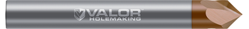 0.1250" (1/8) Shank DIA x 60° per side - 2 Helical FL - Val-Max X Coated, V712928-X