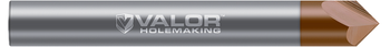 0.5000" (1/2) Shank DIA x 30° per side - 2 Straight FL - Val-Max X Coated, V968317-X