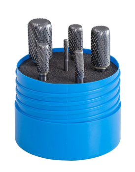 Bur Set - 6 Pc - Carbide - Corner Radius Burs - Sizes: SA-43CR, SA-1CR, SA-2CR, SA-3CR, SA-5CR, SA-6CR, 18240