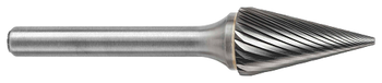 Tool # SM-5M, 12.7 mm Cutter DIA x 22.0 mm LOC x 6.0 mm Shank DIA x 71.0 mm OAL, Brazed Carbide Single Cut, 25600