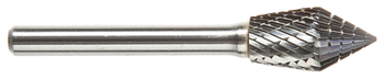 Tool # SJN-5CO D/C, 1/2" Cutter DIA x 7/8" LOC x 1/4" Shank DIA x 2 3/4" OAL, Brazed Carbide Combination, 15862