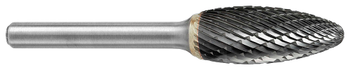 Tool # SH-5M, 12.7 mm Cutter DIA x 32.0 mm LOC x 6.0 mm Shank DIA x 76.0 mm OAL, Brazed Carbide Double Cut, 24428