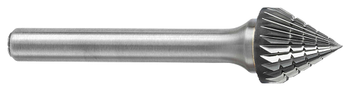 Tool # SJ-5M, 12.7 mm Cutter DIA x 11.0 mm LOC x 6.0 mm Shank DIA x 59.0 mm OAL, Brazed Carbide Double Cut, 24728