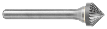 Tool # SK-3M, 9.6 mm Cutter DIA x 4.7 mm LOC x 6.0 mm Shank DIA x 52.0 mm OAL, Brazed Carbide Single Cut, 24950