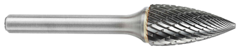 Tool # SG-15 C, 3/4" Cutter DIA x 1 1/2" LOC x 1/4" Shank DIA x 3 1/4" OAL, Brazed Carbide Double Cut, 14103