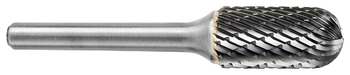 Tool # SC-1, 1/4" Cutter DIA x 5/8" LOC x 1/4" Shank DIA x 2" OAL, Solid Carbide Double Cut, 11703