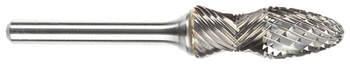 Tool # SF-5RA D/C, 1/2" Cutter DIA x 1 1/4" LOC x 1/4" Shank DIA x 3 1/4" OAL, Brazed Carbide Radius, 11760