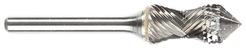 Tool # SK-5RA D/C, 1/2" Cutter DIA x 1 1/8" LOC x 1/4" Shank DIA x 3" OAL, Brazed Carbide Radius, 11763
