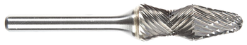 Tool # SL-5RA D/C, 1/2" Cutter DIA x 1 1/4" LOC x 1/4" Shank DIA x 3 1/4" OAL, Brazed Carbide Radius, 11764