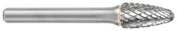 Tool # SF-5L6, 1/2" Cutter DIA x 1" LOC x 1/4" Shank DIA x 7" OAL, Brazed Carbide Heavy Duty Cut, 10345