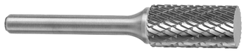 Tool # SA-42, 3/32" Cutter DIA x 7/16" LOC x 1/8" Shank DIA x 1 1/2" OAL, Solid Carbide Double Cut, 10628
