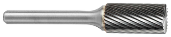 Tool # SB-4, 7/16" Cutter DIA x 1" LOC x 1/4" Shank DIA x 2 3/4" OAL, Brazed Carbide Single Cut, 11000