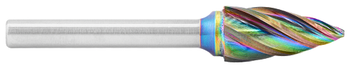Tool # SG-5, 1/2" Cutter DIA x 1" LOC x 1/4" Shank DIA x 2 3/4" OAL, Brazed Carbide NG Non-Ferrous Cut  - Accelerator-N Coated, 19889