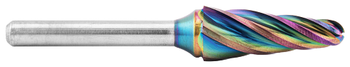Tool # SL-4, 1/2" Cutter DIA x 1 1/8" LOC x 1/4" Shank DIA x 3" OAL, Brazed Carbide NG Non-Ferrous Cut  - Accelerator-N Coated, 19892