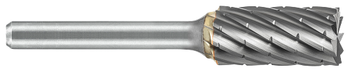 Tool # SB-3, 3/8" Cutter DIA x 3/4" LOC x 1/4" Shank DIA x 2 1/2" OAL, Brazed Carbide NG6 Double Cut, 19607