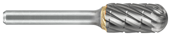 Tool # SC-3, 3/8" Cutter DIA x 3/4" LOC x 1/4" Shank DIA x 2 1/2" OAL, Brazed Carbide NG6 Double Cut, 19612