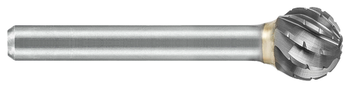 Tool # SD-3, 3/8" Cutter DIA x 5/16" LOC x 1/4" Shank DIA x 2 1/16" OAL, Brazed Carbide NG6 Double Cut, 19617
