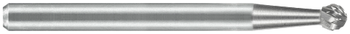 Tool # SD-5, 1/2" Cutter DIA x 7/16" LOC x 1/4" Shank DIA x 2 3/16" OAL, Brazed Carbide High Temp Alloy, 19216