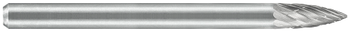 Tool # SG-44, 1/8" Cutter DIA x 1/2" LOC x 1/8" Shank DIA x 2 1/2" OAL, Solid Carbide High Temp Alloy, 19227