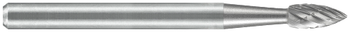 Tool # SH-41, 1/8" Cutter DIA x 1/4" LOC x 1/8" Shank DIA x 1 1/2" OAL, Solid Carbide High Temp Alloy, 19231