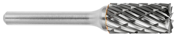 Tool # SB-3, 3/8" Cutter DIA x 3/4" LOC x 1/4" Shank DIA x 2 1/2" OAL, Brazed Carbide Steel, 19356