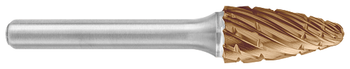 Tool # SF-5, 1/2" Cutter DIA x 1" LOC x 1/4" Shank DIA x 2 3/4" OAL, Brazed Carbide NG Cast Cut  - Accelerator-K Coated, 19517