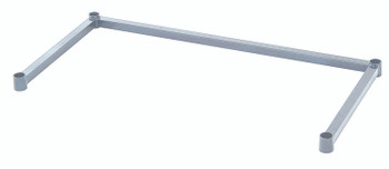Tubular 3-sided frame, 30"W x 18"D, wire, Epoxy Coated, Gray, 0, Carbon Steel, 1830FGY