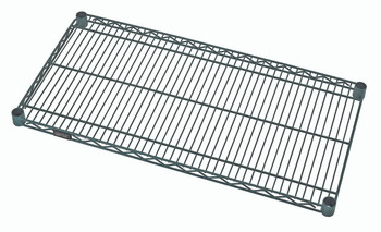 Wire Shelf, 30"W x 18"D, 600 - 800 lb. capacity, Epoxy Coated, Green, 0, Carbon Steel, 1830P