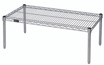 Platform Rack, 60"W x 18"D x 14"H, 600 - 800 lb. capacity, Chrome, 0, Carbon Steel, 186014PC